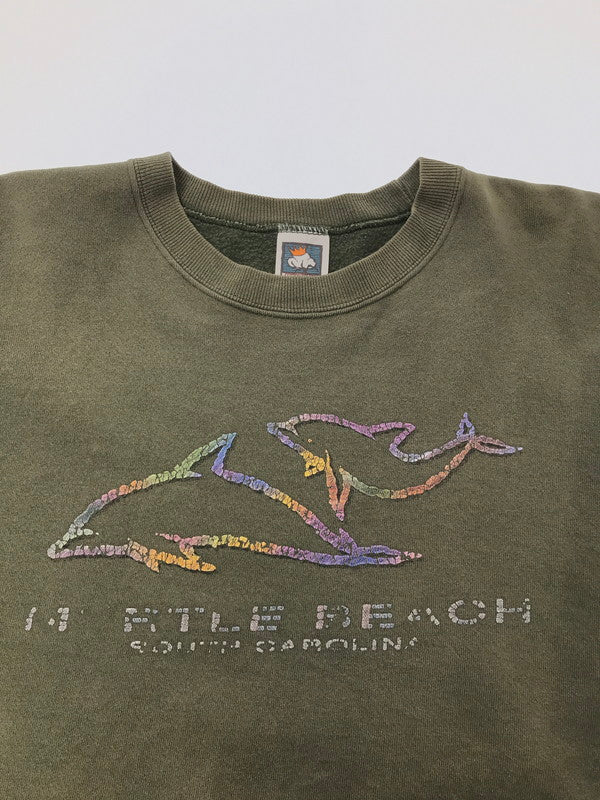 【中古品】【メンズ】 COTTON DELUXE FLEECE コットン デラックス フリース 90's SOUTH CAROLINA CREWNECK SWEAT 90年代 クルーネック スウェット 146-260508-ty-02-tag サイズ：M カラー：カーキ 万代Net店