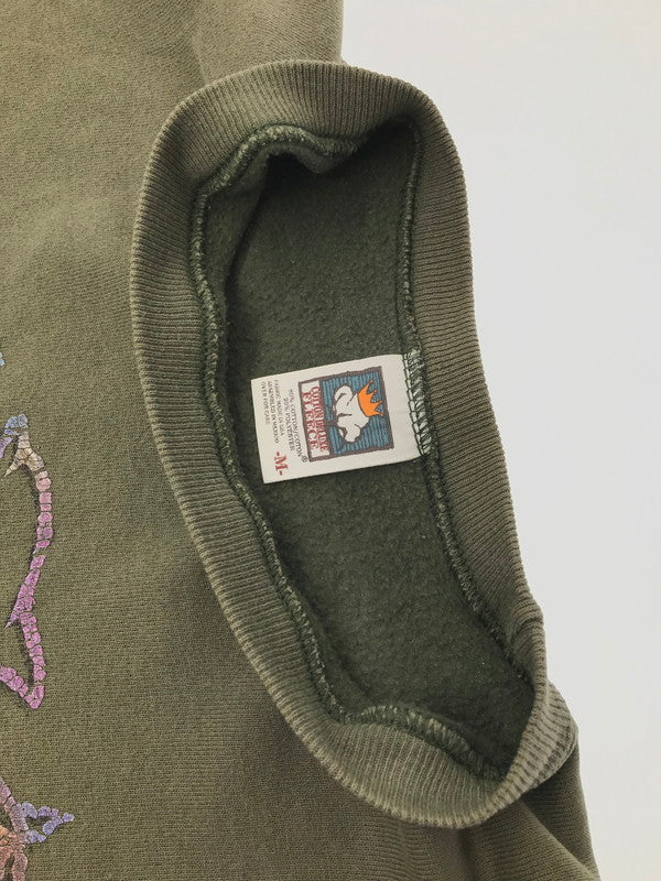 【中古品】【メンズ】 COTTON DELUXE FLEECE コットン デラックス フリース 90's SOUTH CAROLINA CREWNECK SWEAT 90年代 クルーネック スウェット 146-260508-ty-02-tag サイズ：M カラー：カーキ 万代Net店