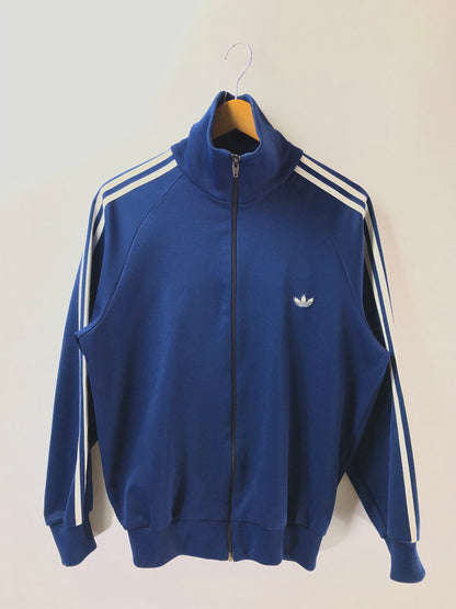 【中古品】【メンズ】 ADIDAS アディダス 80'S TRACK JACKET ADS-4F 80年代 トラックジャケット デサント期 146-260428-na-14-tagh サイズ：6号 カラー：ネイビー 万代Net店