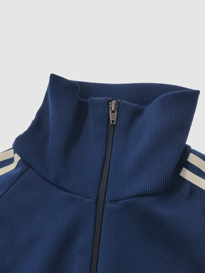 【中古品】【メンズ】 ADIDAS アディダス 80'S TRACK JACKET ADS-4F 80年代 トラックジャケット デサント期 146-260428-na-14-tagh サイズ：6号 カラー：ネイビー 万代Net店