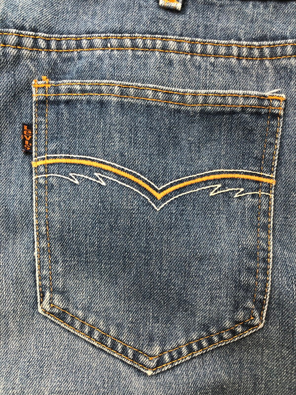 【中古品】【メンズ】 LEVI'S MOVIN' ON リーバイス ムーブ オン 42TALON NAVY TAB DENIM PANTS 刻印501 42タロン ネイビー タブ デニム パンツ ジーンズ ボトムス 157-260909-rt-16-tagh サイズ：W34 カラー：インディゴ 万代Net店