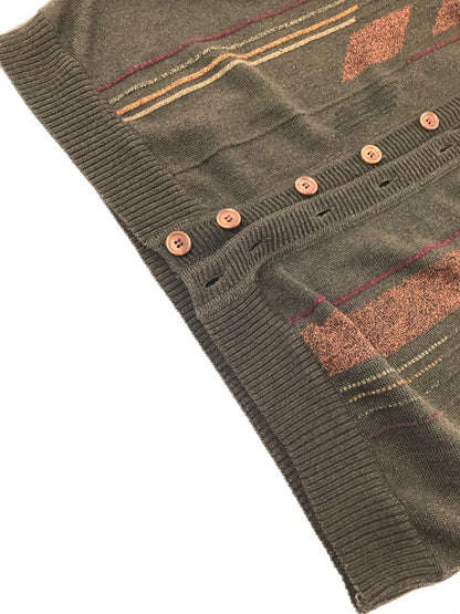 【中古品】【メンズ】 RB UOMO アールビー ウオモ 90's MADE IN ITALY CARDIGAN 90年代 イタリア製 カーディガン トップス 146-260820-rt-14-tag サイズ：不明 下記参照 カラー：ブラウン 万代Net店