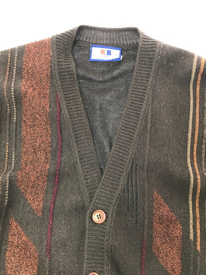 【中古品】【メンズ】 RB UOMO アールビー ウオモ 90's MADE IN ITALY CARDIGAN 90年代 イタリア製 カーディガン トップス 146-260820-rt-14-tag サイズ：不明 下記参照 カラー：ブラウン 万代Net店
