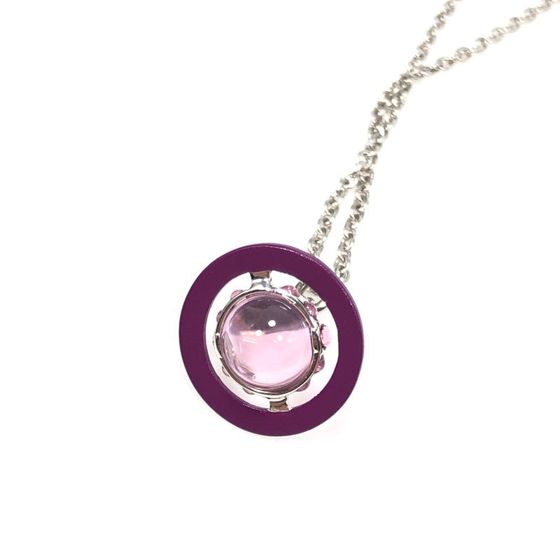 【中古美品】【レディース】 Vivienne Westwood ヴィヴィアンウエストウッド PETITE ORIGINAL ORB PENDANT 6302039J-02P651 プティット オリジナル オーブ ペンダント ネックレス アクセサリー 182-260401-na-08-tag カラー：シルバー/ピンク 万代Net店