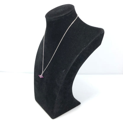 【中古美品】【レディース】 Vivienne Westwood ヴィヴィアンウエストウッド PETITE ORIGINAL ORB PENDANT 6302039J-02P651 プティット オリジナル オーブ ペンダント ネックレス アクセサリー 182-260401-na-08-tag カラー：シルバー/ピンク 万代Net店