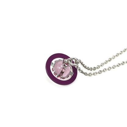 【中古美品】【レディース】 Vivienne Westwood ヴィヴィアンウエストウッド PETITE ORIGINAL ORB PENDANT 6302039J-02P651 プティット オリジナル オーブ ペンダント ネックレス アクセサリー 182-260401-na-08-tag カラー：シルバー/ピンク 万代Net店