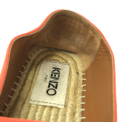 【中古品】【レディース】 KENZO ケンゾー スエパドリーユ スリッポン 靴 165-260321-na-10-tag サイズ：36 カラー：オレンジ 万代Net店