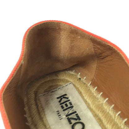 【中古品】【レディース】 KENZO ケンゾー スエパドリーユ スリッポン 靴 165-260321-na-10-tag サイズ：36 カラー：オレンジ 万代Net店