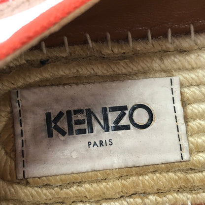 【中古品】【レディース】 KENZO ケンゾー スエパドリーユ スリッポン 靴 165-260321-na-10-tag サイズ：36 カラー：オレンジ 万代Net店