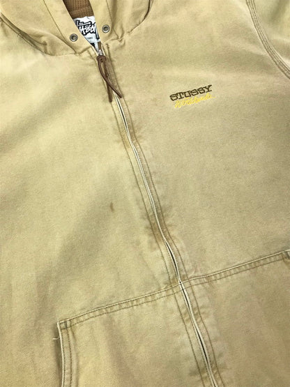 【現状渡し品】【メンズ】 OLD STUSSY オールドステューシー ACTIVE JACKET アクティブジャケット アウター 142-260407-na-02-tag サイズ：XL カラー：ベージュ系 万代Net店