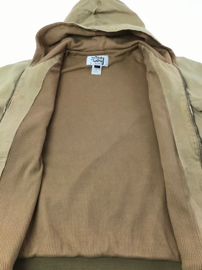 【現状渡し品】【メンズ】 OLD STUSSY オールドステューシー ACTIVE JACKET アクティブジャケット アウター 142-260407-na-02-tag サイズ：XL カラー：ベージュ系 万代Net店