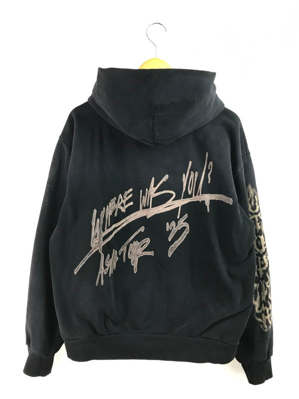 【中古品】【メンズ】 TRAVIS SCOTT トラヴィス スコット CIRCUS MAXIMUS TOUR CACTUS JACK MAXIMUS EAGLE PULLOVER HOODIE プルオーバー フーディー 142-260312-rt-01-tag サイズ：L カラー：ブラック 万代Net店
