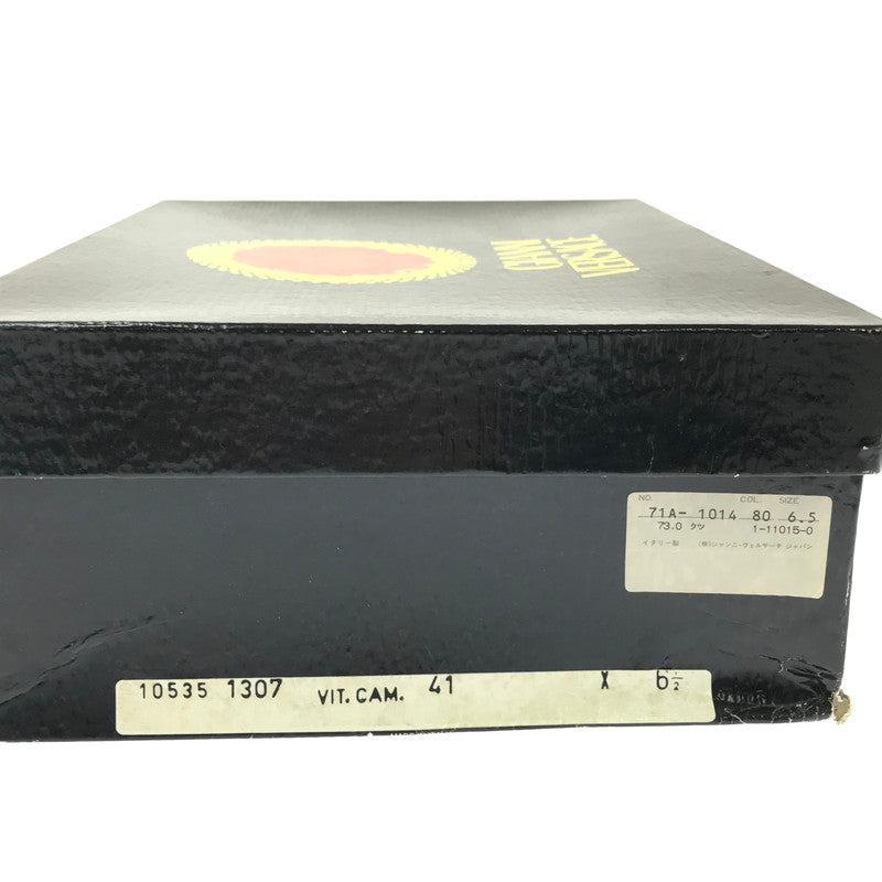 【中古品】【メンズ】 Gianni Versace ジャンニ・ヴェルサーチ SUEDE SHORT BOOTS 1307 スエード ショートブーツ 靴 165-260321-na-05-tag サイズ：6 1/2 カラー：ブラック 万代Net店