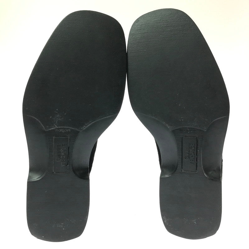【中古品】【メンズ】 Gianni Versace ジャンニ・ヴェルサーチ SUEDE SHORT BOOTS 1307 スエード ショートブーツ 靴 165-260321-na-05-tag サイズ：6 1/2 カラー：ブラック 万代Net店