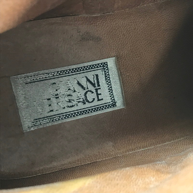 【中古品】【メンズ】 Gianni Versace ジャンニ・ヴェルサーチ SUEDE SHORT BOOTS 1307 スエード ショートブーツ 靴 165-260321-na-05-tag サイズ：6 1/2 カラー：ブラック 万代Net店