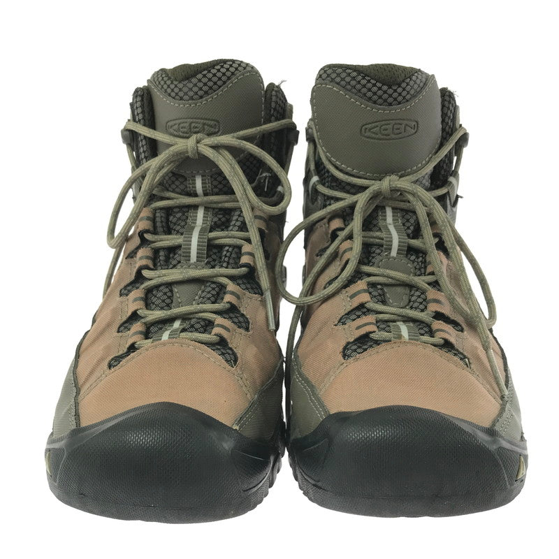 【現状渡し品】【メンズ】 KEEN キーン TARGHEE EXP MID WP 1017714 トレッキングシューズ 靴 164-260321-na-07-tag サイズ：27cm US 9 カラー：カーキ/ブラウン 万代Net店