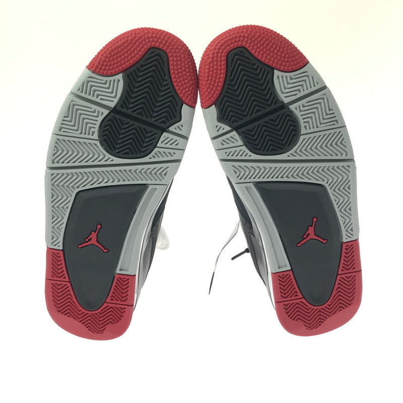 【中古美品】【メンズ】 NIKE ナイキ AIR JORDAN 4 RM FQ7939-061 エアジョーダン 4 スニーカー 靴 160-260321-na-11-tag サイズ：28cm US 10 カラー：BLACK/VARSITY RED/WOLF GREY/WHITE 万代Net店