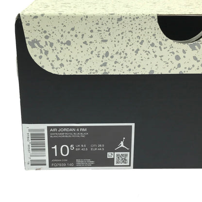 【中古美品】【メンズ】 NIKE ナイキ AIR JORDAN 4 RM BLACK SUMMIT WHITE RACER BLUE FQ7939-140 エアジョーダン4 スニーカー 靴 160-260312-rt-14-tag サイズ：28.5ｃｍ ＵＳ１０．５ カラー：レーサーブルー 万代Net店