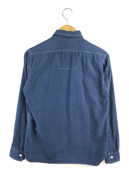 【中古品】【メンズ】 SUGAR CANE シュガーケーン SC25552 POLKA－DOT WORK SHIRT ポルカドット ワークシャツ 長袖シャツ 145-260516-na-09-tagh サイズ：S カラー：ネイビー 万代Net店