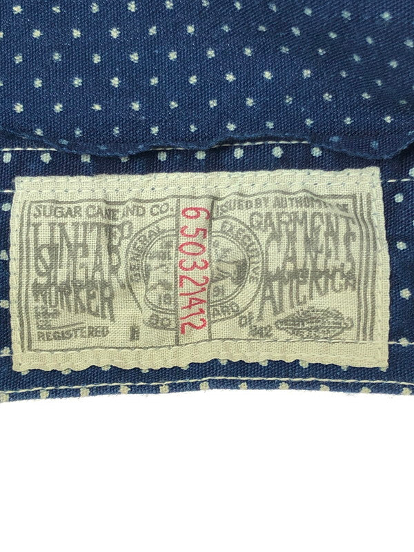 【中古品】【メンズ】 SUGAR CANE シュガーケーン SC25552 POLKA－DOT WORK SHIRT ポルカドット ワークシャツ 長袖シャツ 145-260516-na-09-tagh サイズ：S カラー：ネイビー 万代Net店