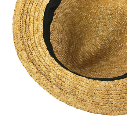 【中古品】【メンズ】 SUN SURF サンサーフ STRAW HAT SS02001 ストローハット 帽子 185-260401-na-16-tag カラー：ベージュ系/レッド 万代Net店