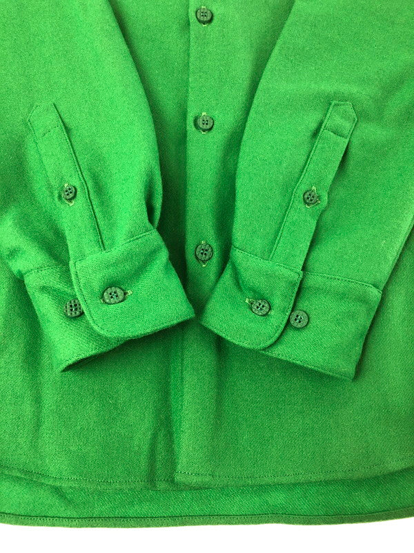 【中古品】【メンズ】 PHENOMENON フェノメノン 12AW WOOL SHIRT GREEN ウール長袖シャツ 2012年秋冬モデル ストリート ラグジュアリー 142-260822-su-09-tagh サイズ：40 カラー：グリーン 万代Net店
