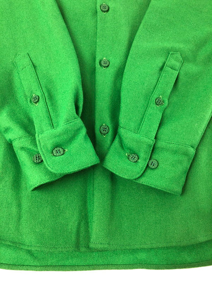 【中古品】【メンズ】 PHENOMENON フェノメノン 12AW WOOL SHIRT GREEN ウール長袖シャツ 2012年秋冬モデル ストリート ラグジュアリー 142-260822-su-09-tagh サイズ：40 カラー：グリーン 万代Net店