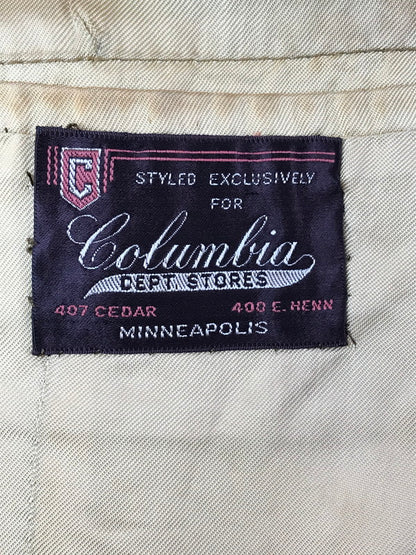 【中古品】【メンズ】 COLUMBIA DEPT STORES コロンビア デパートストアズ 50's VINTAGE TAILORED JACKET 50年代 ヴィンテージ テーラードジャケット アウター 146-260429-yy-10-tag サイズ：なし カラー：ベージュ 万代Net店