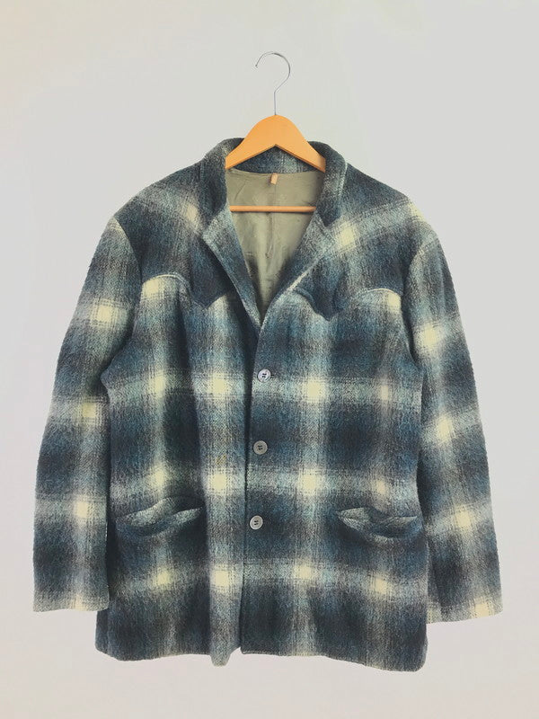 【現状渡し品】【メンズ】 TREGO'S WESTWEAR トレゴズ ウェストウェア 60's VINTAGE WESTERN WOOL JACKET 60年代 ヴィンテージ ウエスタン ウール ジャケット アウター 146-260429-yy-18-tag サイズ：T-W カラー：ブルー 万代Net店