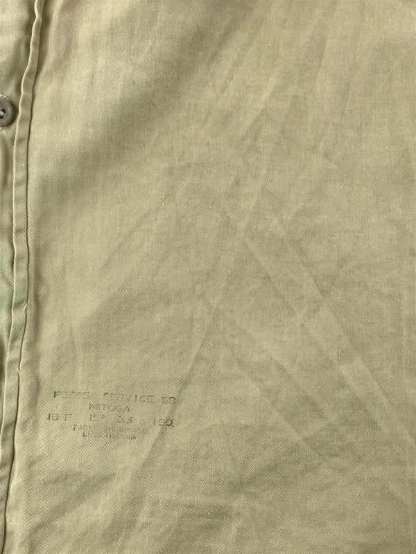 【中古品】【メンズ】 ARROW アロー 50's VINTAGE L/S SHIRT 50年代 ヴィンテージ ロングスリーブ シャツ アメリカ製 長袖 トップス 146-260429-yy-02-tag サイズ：15 カラー：ベージュ 万代Net店