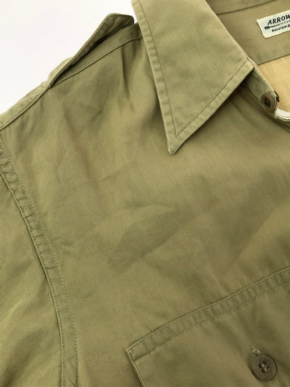【中古品】【メンズ】 ARROW アロー 50's VINTAGE L/S SHIRT 50年代 ヴィンテージ ロングスリーブ シャツ アメリカ製 長袖 トップス 146-260429-yy-02-tag サイズ：15 カラー：ベージュ 万代Net店