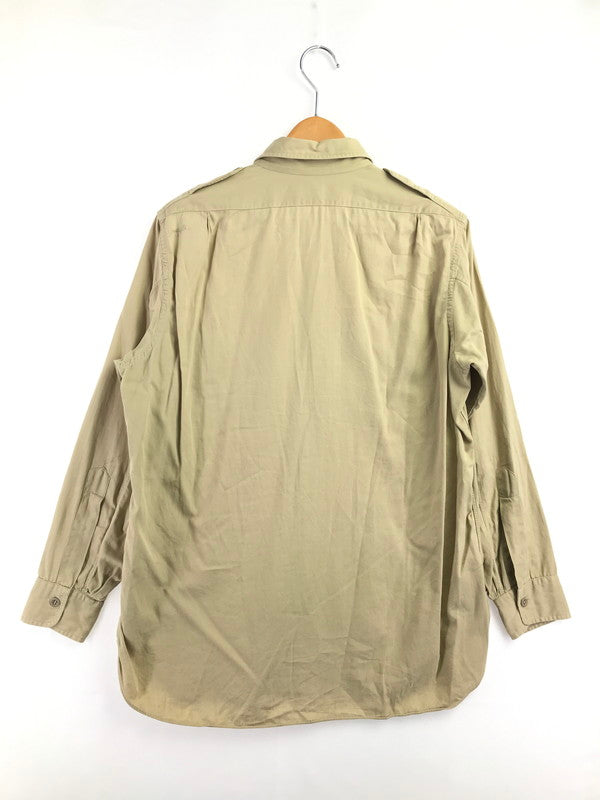 【中古品】【メンズ】 ARROW アロー 50's VINTAGE L/S SHIRT 50年代 ヴィンテージ ロングスリーブ シャツ アメリカ製 長袖 トップス 146-260429-yy-02-tag サイズ：15 カラー：ベージュ 万代Net店