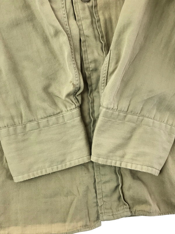 【中古品】【メンズ】 ARROW アロー 50's VINTAGE L/S SHIRT 50年代 ヴィンテージ ロングスリーブ シャツ アメリカ製 長袖 トップス 146-260429-yy-02-tag サイズ：15 カラー：ベージュ 万代Net店