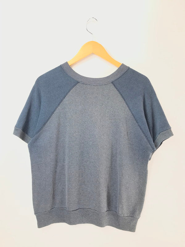 【中古品】【メンズ】 USED ユーズド 70's～80's BESSEMER STATE S/S TEE USA製 70年代～80年代 ラグラン半袖スウェット トップス 146-260510-rt-13-tag サイズ：L カラー：ネイビー 万代Net店