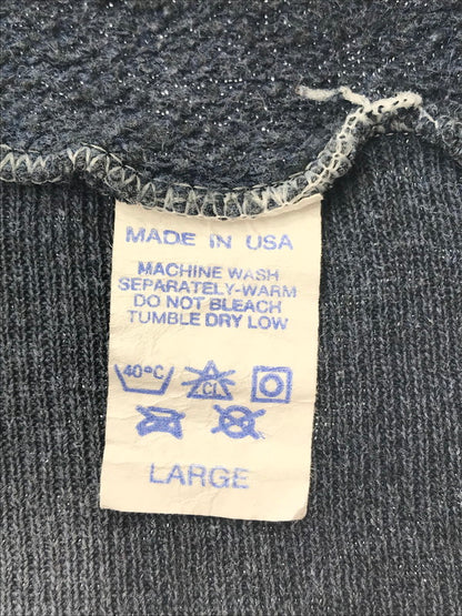 【中古品】【メンズ】 USED ユーズド 70's～80's BESSEMER STATE S/S TEE USA製 70年代～80年代 ラグラン半袖スウェット トップス 146-260510-rt-13-tag サイズ：L カラー：ネイビー 万代Net店