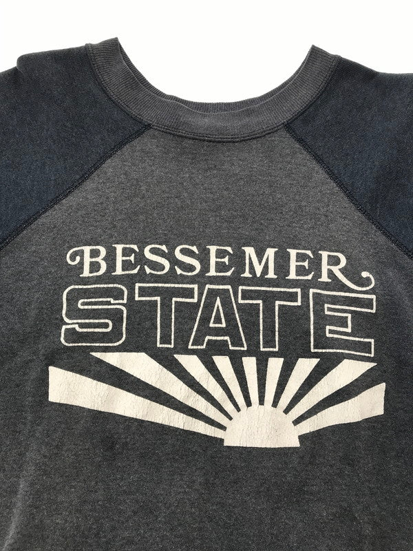 【中古品】【メンズ】 USED ユーズド 70's～80's BESSEMER STATE S/S TEE USA製 70年代～80年代 ラグラン半袖スウェット トップス 146-260510-rt-13-tag サイズ：L カラー：ネイビー 万代Net店