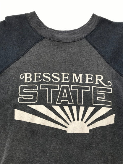 【中古品】【メンズ】 USED ユーズド 70's～80's BESSEMER STATE S/S TEE USA製 70年代～80年代 ラグラン半袖スウェット トップス 146-260510-rt-13-tag サイズ：L カラー：ネイビー 万代Net店