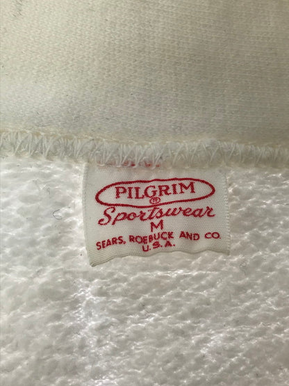【中古品】【メンズ】 PILGRIM ピルグリム 50's VINTAGE HALF ZIP SWEAT 50年代 ヴィンテージ ハーフジップ スウェット SEARS トレーナー トップス 146-260429-yy-03-tag サイズ：M カラー：ホワイト 万代Net店