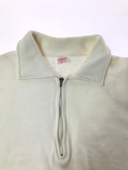 【中古品】【メンズ】 PILGRIM ピルグリム 50's VINTAGE HALF ZIP SWEAT 50年代 ヴィンテージ ハーフジップ スウェット SEARS トレーナー トップス 146-260429-yy-03-tag サイズ：M カラー：ホワイト 万代Net店