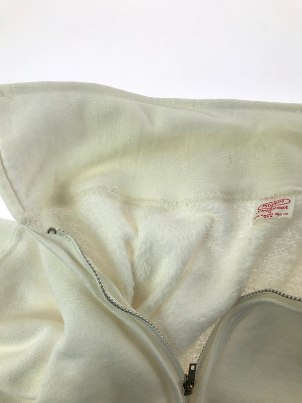 【中古品】【メンズ】 PILGRIM ピルグリム 50's VINTAGE HALF ZIP SWEAT 50年代 ヴィンテージ ハーフジップ スウェット SEARS トレーナー トップス 146-260429-yy-03-tag サイズ：M カラー：ホワイト 万代Net店