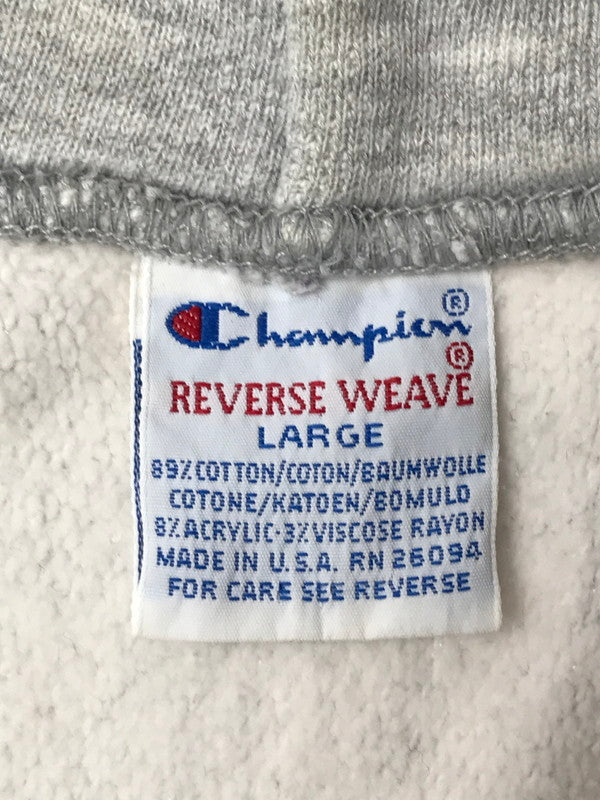【中古品】【メンズ】 CHAMPION チャンピオン 90's VINTAGE REVERSE WEAVE 90年代 ヴィンテージ リバースウィーブ パーカー トップス 146-260429-yy-05-tag サイズ：L カラー：グレー 万代Net店
