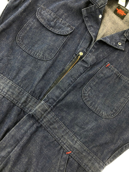 【中古品】【メンズ】 BIG BEN ビックベン 70's～80's IDEAL DENIM ALL IN ONE 1970～1980年代 両爪アルミアイディールジップ デニムオーバーオール 146-260823-su-08-tagh サイズ：38 カラー：インディゴ 万代Net店