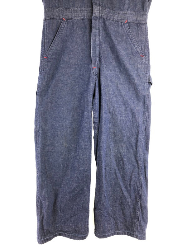 【中古品】【メンズ】 BIG BEN ビックベン 70's～80's IDEAL DENIM ALL IN ONE 1970～1980年代 両爪アルミアイディールジップ デニムオーバーオール 146-260823-su-08-tagh サイズ：38 カラー：インディゴ 万代Net店