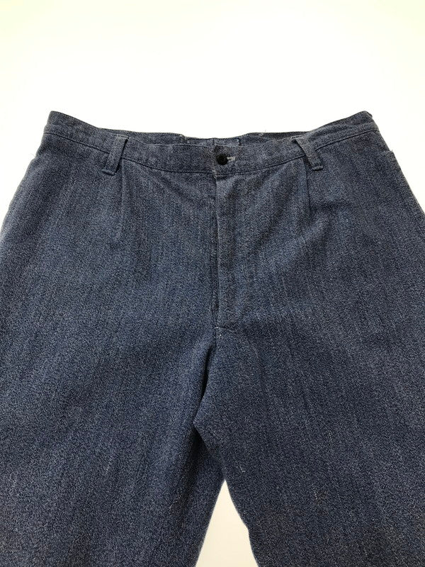 【中古品】【メンズ】 VINTAGE ヴィンテージ 推定70's～80's SLACKS PANT 推定70～80年代 スラックス ボトムス ヴィンテージ 157-260829-rt-23-tagh サイズ：不明 下記参照 カラー：インディゴ 万代Net店