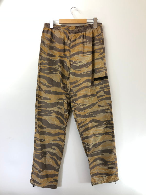 【現状渡し品】【メンズ】 HYSTERIC GLAMOUR ヒステリックグラマー PARACHUTE PANTS タイガーカモ パラシュートパンツ ボトムス 151-260627-rt-22-tagh サイズ：不明 下記参照 カラー：ベージュ系 万代Net店