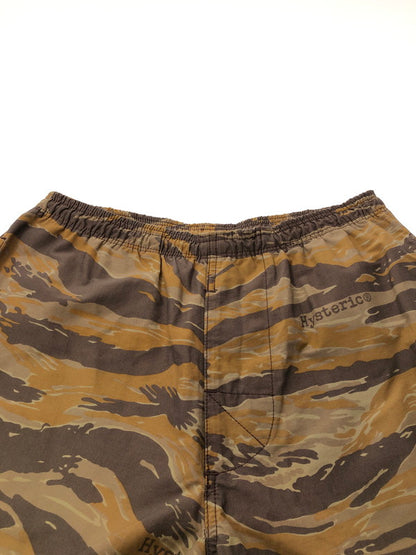 【現状渡し品】【メンズ】 HYSTERIC GLAMOUR ヒステリックグラマー PARACHUTE PANTS タイガーカモ パラシュートパンツ ボトムス 151-260627-rt-22-tagh サイズ：不明 下記参照 カラー：ベージュ系 万代Net店