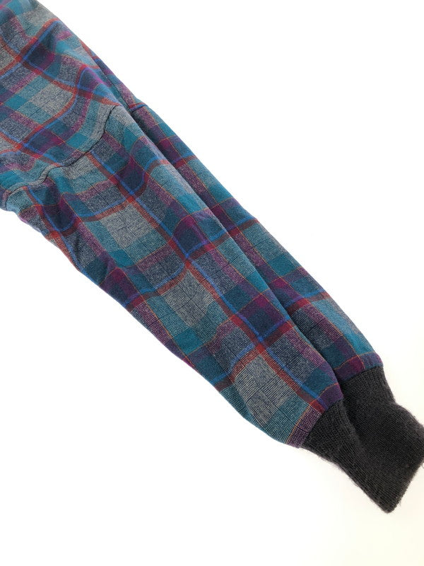 【現状渡し品】【メンズ】 PENDLETON ペンドルトン 80's WOOL KNIT CHECK CARDIGAN 80年代 ウールニット チェック カーディガン ヴィンテージ トップス 146-260913-rt-20-tagh サイズ：XL カラー：ネイビー 万代Net店