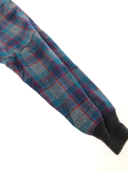 【現状渡し品】【メンズ】 PENDLETON ペンドルトン 80's WOOL KNIT CHECK CARDIGAN 80年代 ウールニット チェック カーディガン ヴィンテージ トップス 146-260913-rt-20-tagh サイズ：XL カラー：ネイビー 万代Net店