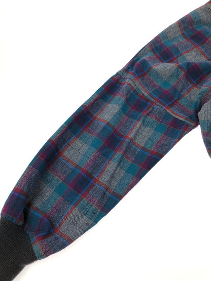 【現状渡し品】【メンズ】 PENDLETON ペンドルトン 80's WOOL KNIT CHECK CARDIGAN 80年代 ウールニット チェック カーディガン ヴィンテージ トップス 146-260913-rt-20-tagh サイズ：XL カラー：ネイビー 万代Net店