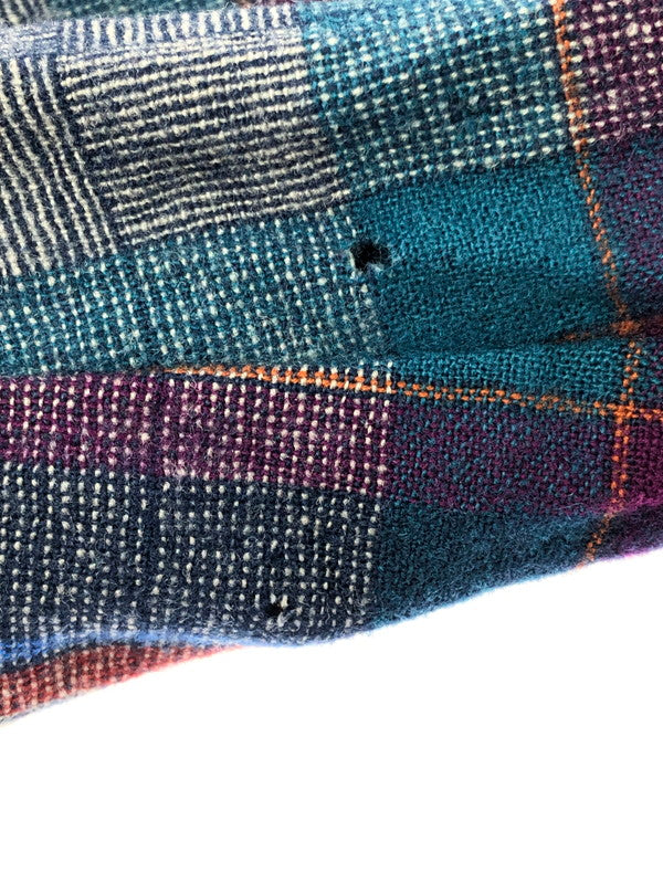 【現状渡し品】【メンズ】 PENDLETON ペンドルトン 80's WOOL KNIT CHECK CARDIGAN 80年代 ウールニット チェック カーディガン ヴィンテージ トップス 146-260913-rt-20-tagh サイズ：XL カラー：ネイビー 万代Net店